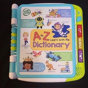 LeapFrog A to Z Learn With Me Dictionary Interactive ABC ,WORDS ,GAMES ,Songs
